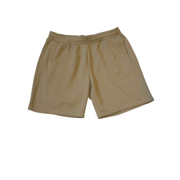 Fleece Factory Olive Green Pull On Pockets Stretch Men's Shorts Size XL Casual - Picture 1 of 4